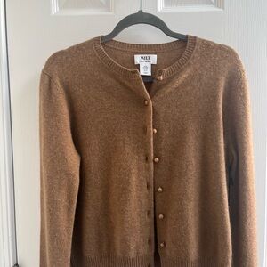Wilt Women's Cashmere Tan Cardigan Sweater